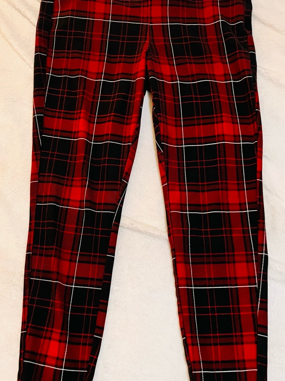 torrid Red and Black Plaid Corduroy Pants